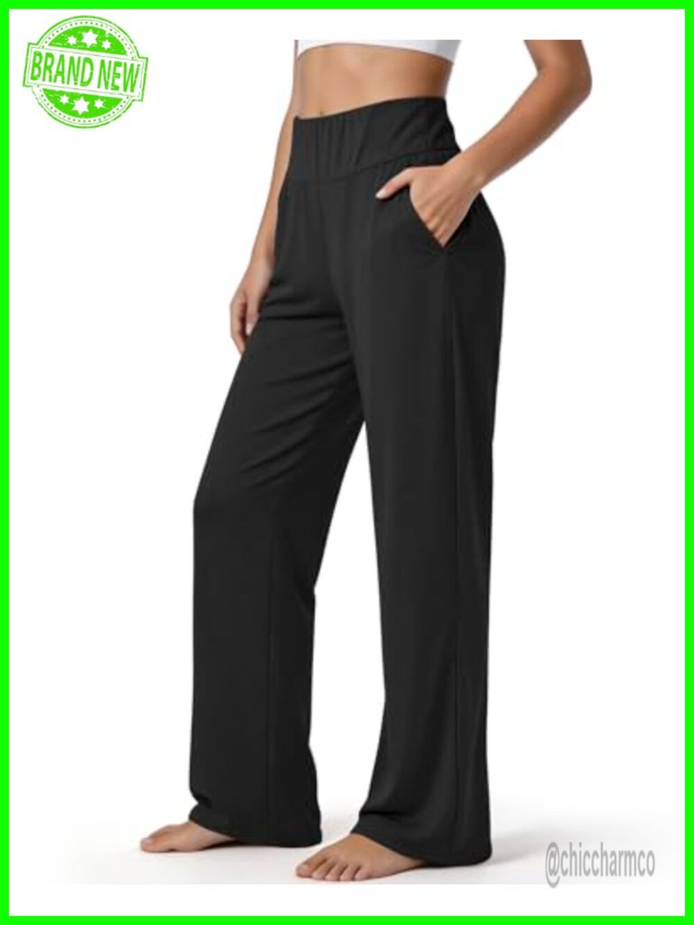 Wide Leg Sweatpants High Waist Soft Athletic Pants Yoga Gym Lounge